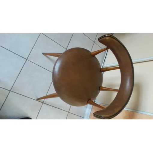 1 ANCIENNE CHAISE VINTAGE MARRON Bon état reconditionné disponible sur Rakuten