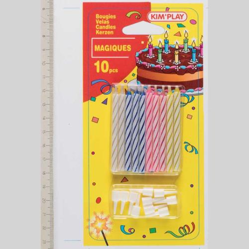 10 bougies magiques avec 10 bobèches WDK État correct N/A reconditionné disponible sur Fnac