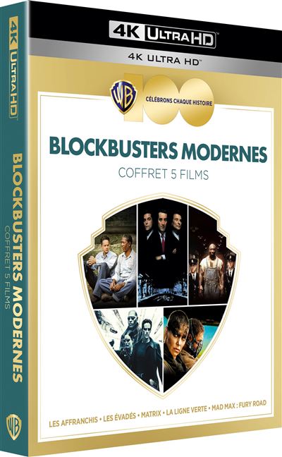 100 Ans Warner Coffret Blockbusters Modernes Blu-ray 4K Ultra HD État correct - 69,32 € 100 Ans Warner Coffret Blockbusters Modernes Blu-ray 4K Ultra HD État correct reconditionné disponible sur Fnac
