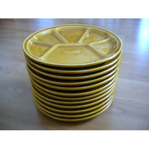 12 Assiettes Jaunes À Fondues De Gien France occasion reconditionné disponible sur Rakuten
