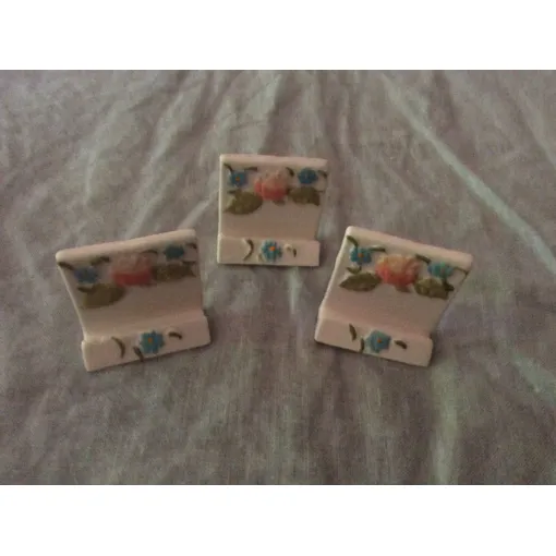 12 Porte Noms De Table - Motif Fleuri - Céramique Bon état reconditionné disponible sur Rakuten