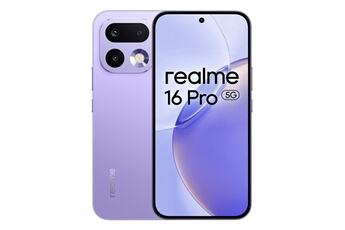16 Pro 6,78" 5G Nano SIM 256 Go Violet Bon état Realme reconditionné disponible sur Darty
