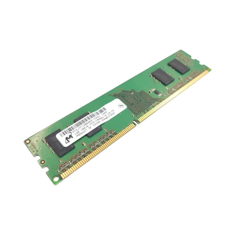 1Go RAM DDR3  MT4JTF12864AZ-1G4D1 DIMM PC3-10600U - Très bon état Très bon état Micron reconditionné disponible sur Pixmania