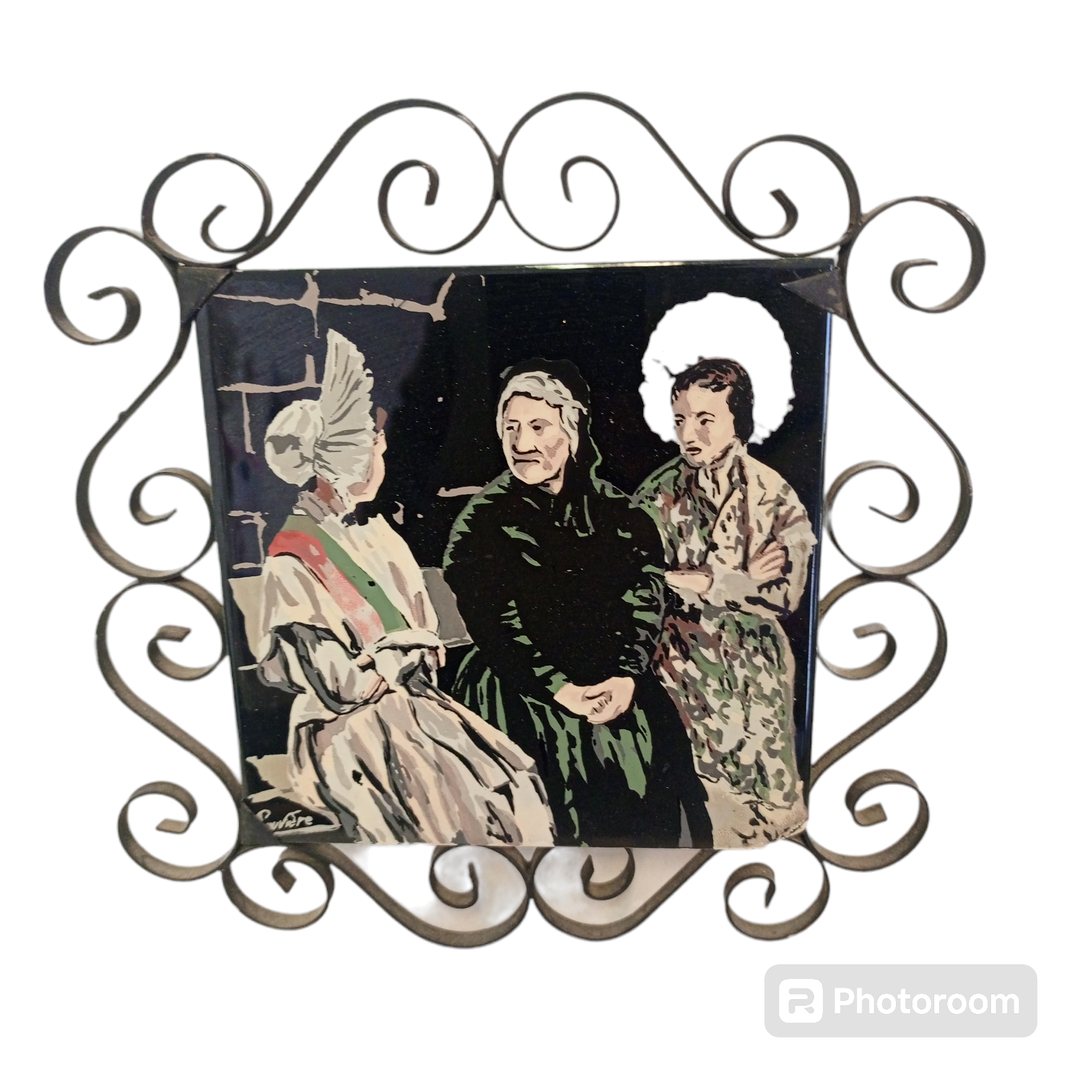Acheter 2 Anciens Dessous de Plat Carreau Faience et Fer Forgé Bon état - 10,00 € 2 Anciens Dessous de Plat Carreau Faience et Fer Forgé Bon état reconditionné disponible sur Label Emmaüs