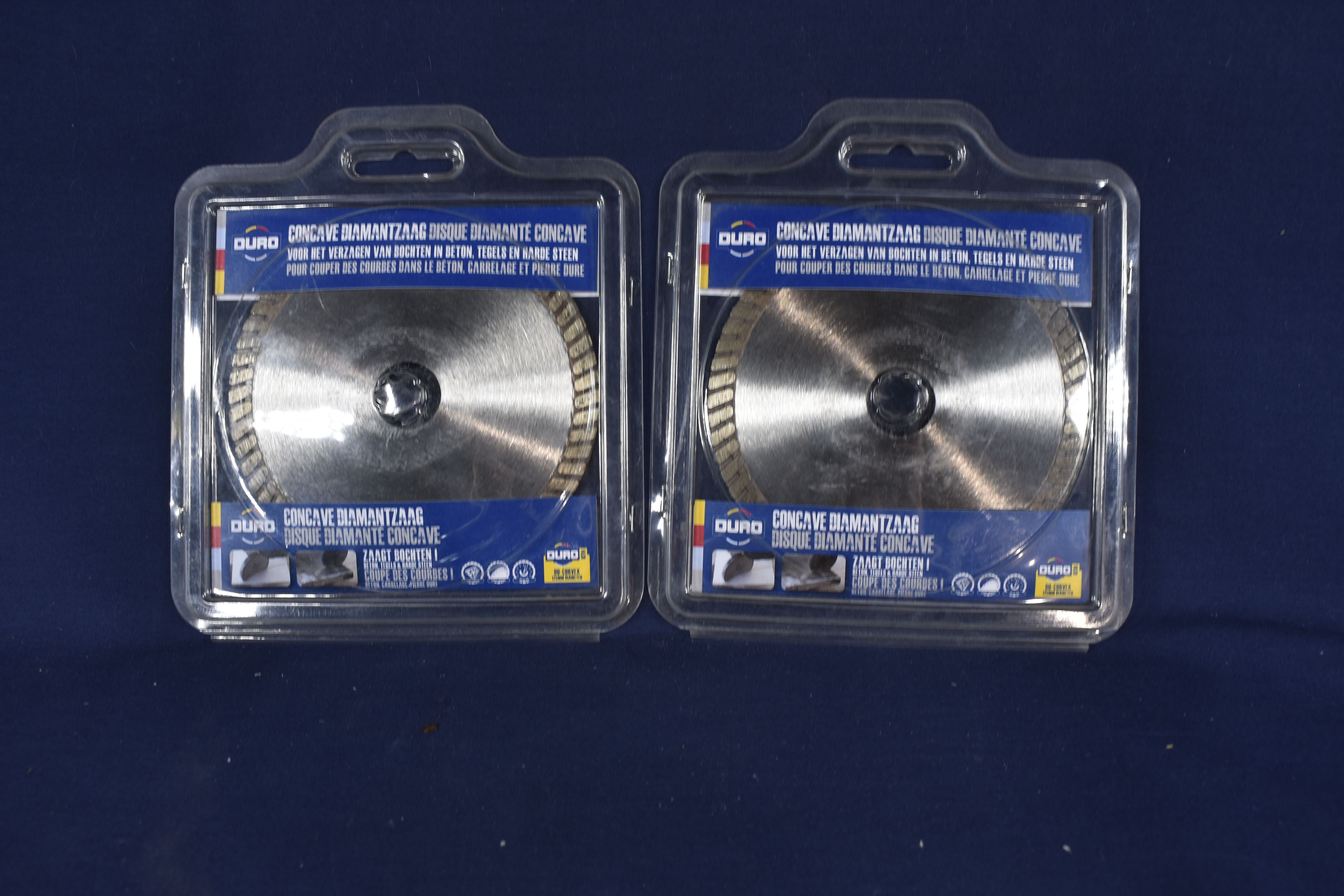 Voir photo 4 de 2 disques DURO Diamantés concaves ( 125 mm ) Neufs 2 disques DURO Diamantés concaves ( 125 mm ) Neufs Parfait état reconditionné photo 4