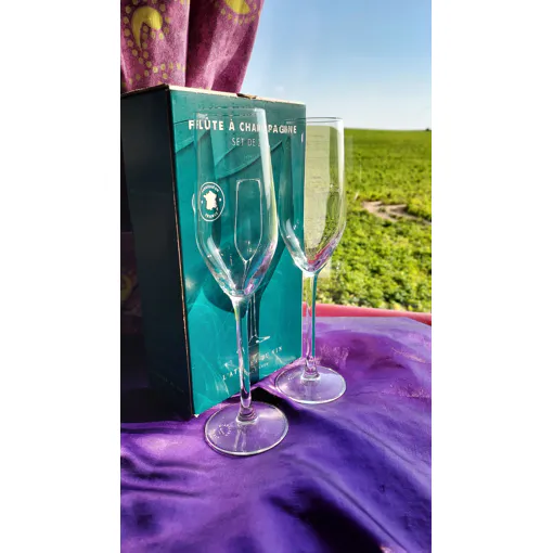 2 Flûtes À Champagne L'atelier Du Vin - Fabriquées En France. Set De Deux Flûtes Neuves Dans Leur Emballage D'origine. Bon état reconditionné disponible sur Rakuten
