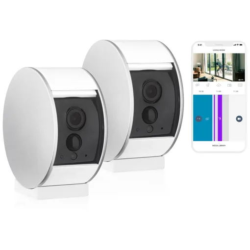 2 Indoor Camera - Caméras de surveillance intérieures - Volet Motorisé - Détecteur de Mouvement & vision nocturne - Haut-Parleur & Microphone Bon état reconditionné disponible sur Rakuten