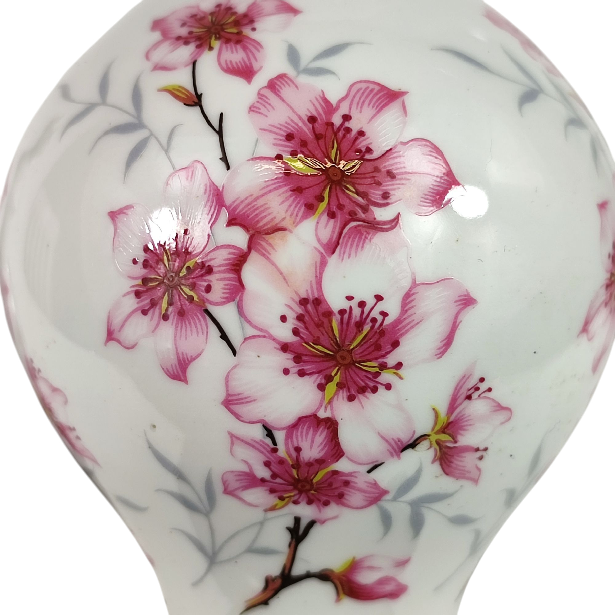Voir photo 5 de 2 petites lampes de chevet en porcelaine A RESTAURER - décors fleurs 2 petites lampes de chevet en porcelaine A RESTAURER - décors fleurs État correct reconditionné photo 5