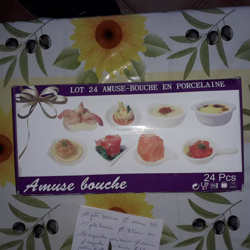 24 Amuse Bouche En Porcelaine Blanche Bon état reconditionné disponible sur Rakuten