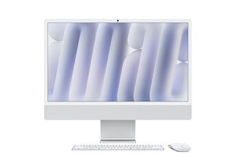 24" écran retina Verre nano-texturé 4,5K 256Go 16Go RAM Puce M4 CPU 10 coeur GPU 10 cours Argent Bon état Apple reconditionné disponible sur Darty