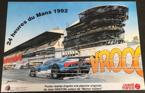 24H du Mans - 1992 - Jean GRATON - AFFICHE État correct N/A reconditionné disponible sur Fnac