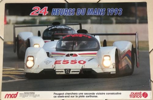 Acheter 24H du Mans - 1993 - Peugeot - AFFICHE État correct - 29,99 € 24H du Mans - 1993 - Peugeot - AFFICHE État correct N/A reconditionné disponible sur Fnac