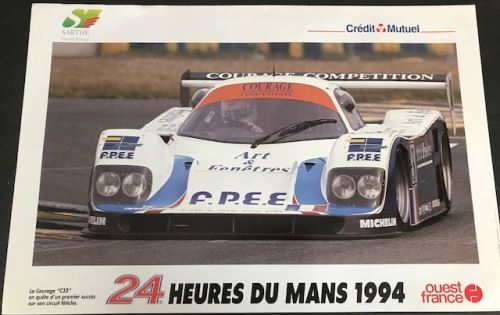 Acheter 24H du Mans - 1994 - Courage C32 - AFFICHE État correct - 29,99 € 24H du Mans - 1994 - Courage C32 - AFFICHE État correct N/A reconditionné disponible sur Fnac