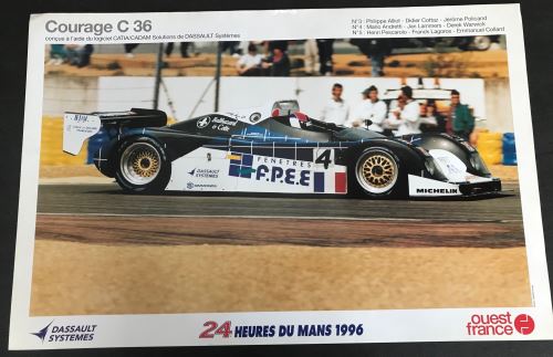 Acheter 24H du Mans - 1996 - Courage C36 - AFFICHE État correct - 29,99 € 24H du Mans - 1996 - Courage C36 - AFFICHE État correct N/A reconditionné disponible sur Fnac