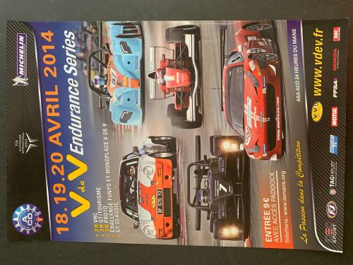 24H du Mans - 2014 - endurance - AFFICHE État correct reconditionné disponible sur Fnac