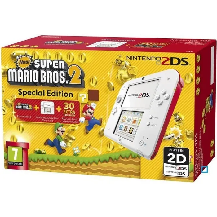 Acheter 2DS Rouge + New Super Mario Bros 2 Reconditionné - 199,90 € | Dero 2DS Rouge + New Super Mario Bros 2 Reconditionné Nintendo reconditionné disponible sur Cdiscount Seconde Vie | Dero