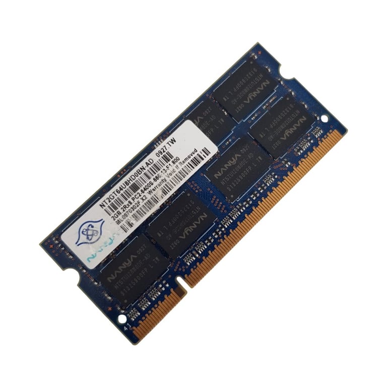 Acheter 2Go RAM DDR2 NANYA NT2GT64U8HDBN-AD SO-DIMM PC2-6400S - Très bon état Très bon état - 10,49 € 2Go RAM DDR2 NANYA NT2GT64U8HDBN-AD SO-DIMM PC2-6400S - Très bon état Très bon état Nanya Technology Corporation reconditionné disponible sur Pixmania