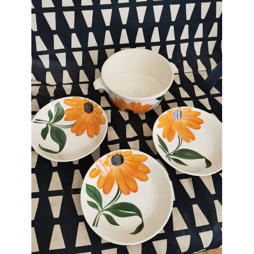 3 Assiettes Creuses Et Soupière Gien. occasion reconditionné disponible sur Rakuten