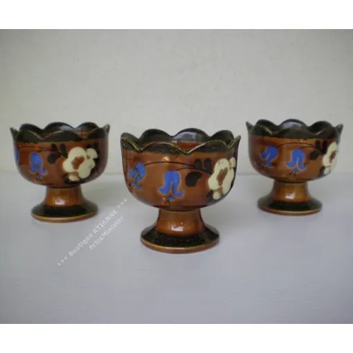 3 Coupes Anciennes Schramberg Smf (Schramberg Majolika Fabrik) - Décor Triberg - Vintage Bon état reconditionné disponible sur Rakuten