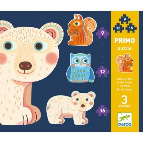 3 puzzles Djeco Primo dans la forêt État correct Djeco reconditionné disponible sur Fnac