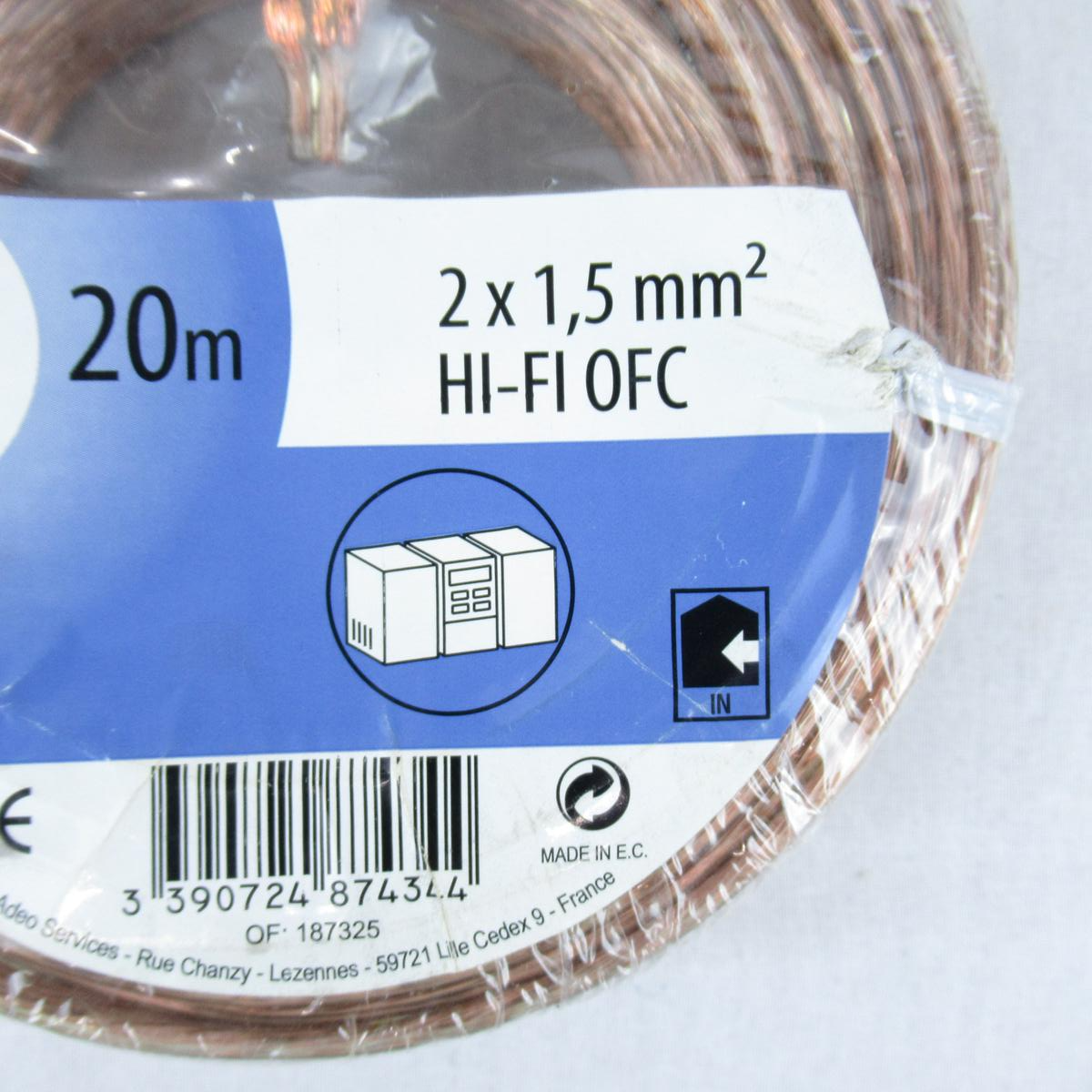 Voir photo 9 de 30 mètres de câble Hi-Fi OFC 2x1.5 mm² - Lexman 30 mètres de câble Hi-Fi OFC 2x1.5 mm² - Lexman bon état reconditionné photo 9