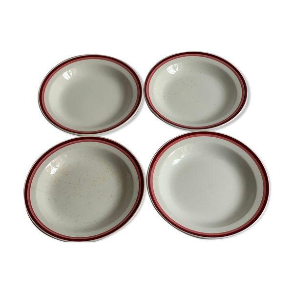 4 assiettes HBCM vintage Bon état reconditionné disponible sur Selency
