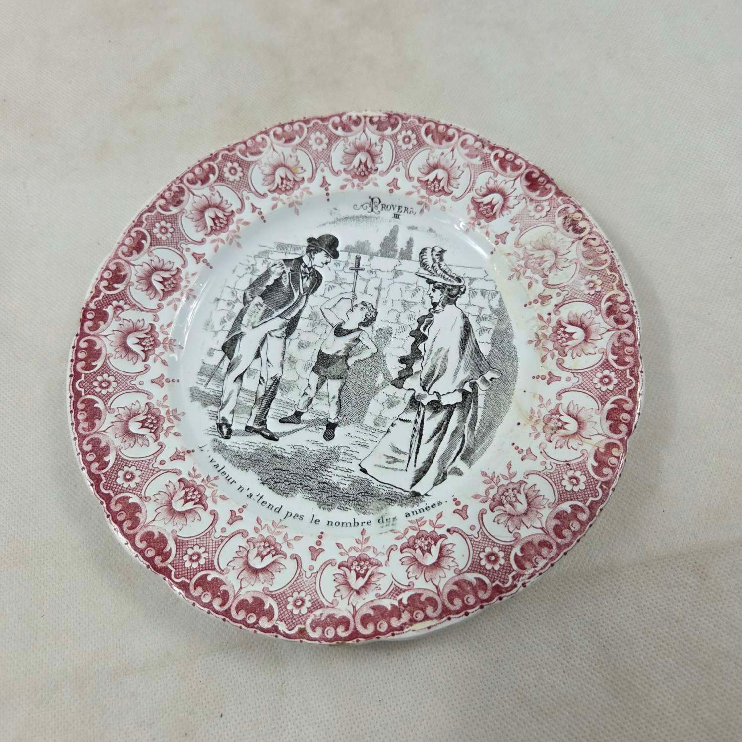 Voir photo 3 de 4 assiettes vintage proverbes saint amant 4 assiettes vintage proverbes saint amant Bon état reconditionné photo 3