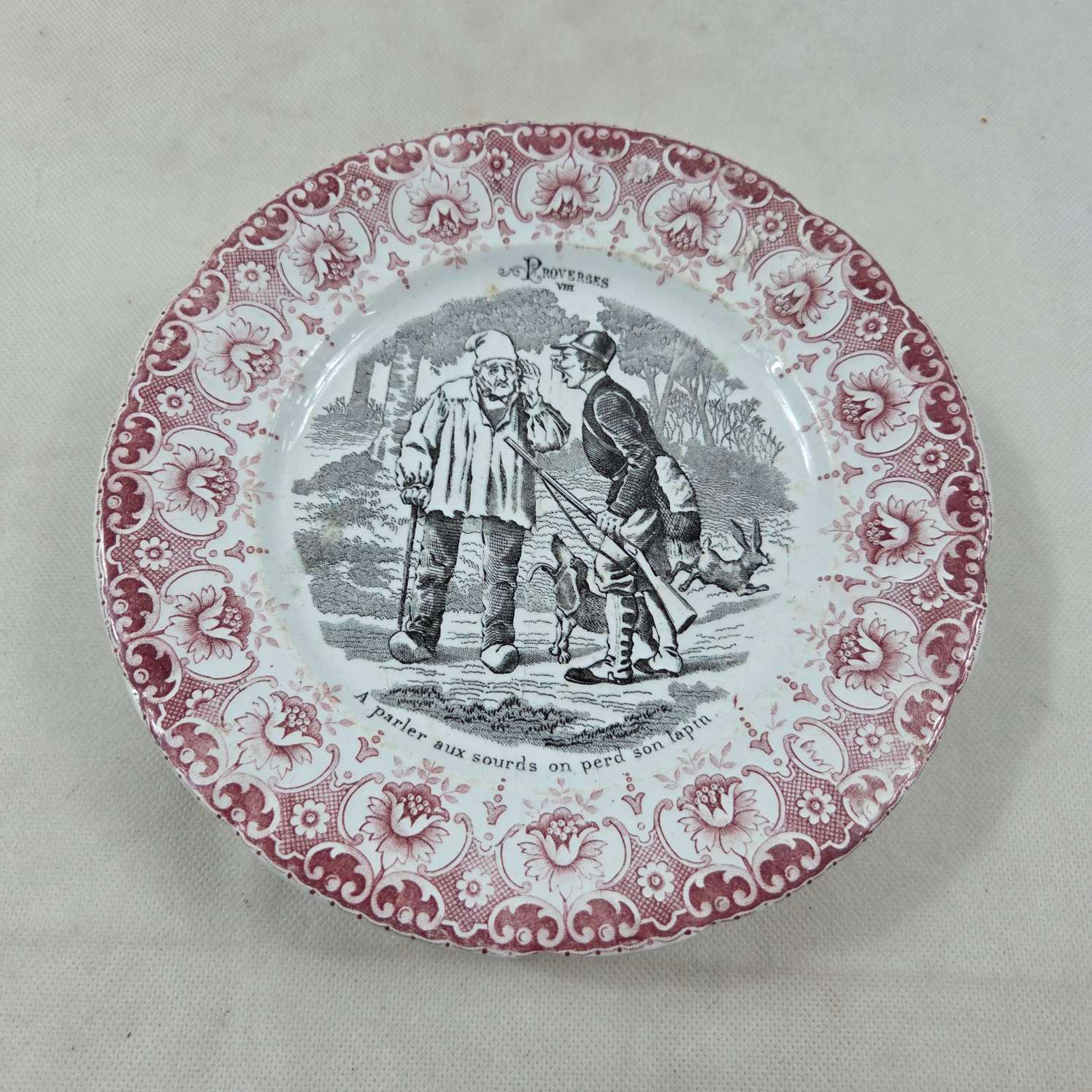 Voir photo 6 de 4 assiettes vintage proverbes saint amant 4 assiettes vintage proverbes saint amant Bon état reconditionné photo 6