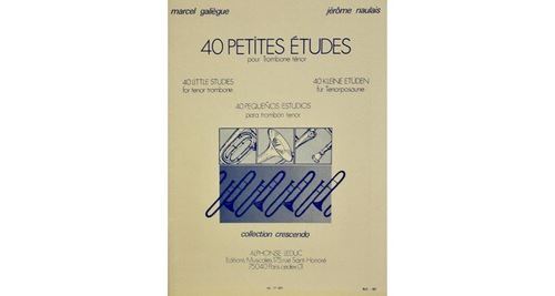 40 petites études pour trombone ténor - marcel galiegue et jérôme naulais État correct N/A reconditionné disponible sur Fnac | Dero