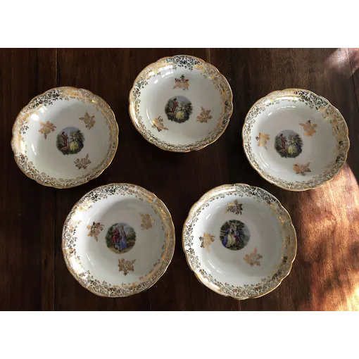 5 Coupelles À Fruits / Desserts En Porcelaine Bon état reconditionné disponible sur Rakuten