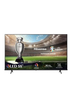 55E7NQ - Classe de diagonale 55" E7NQ Series TV LCD rétro-éclairée par LED - QLED - Smart TV - VIDAA - 4K UHD (2160p) 3840 x 2160 - HDR - Quantum Bon état Hisense reconditionné disponible sur Darty