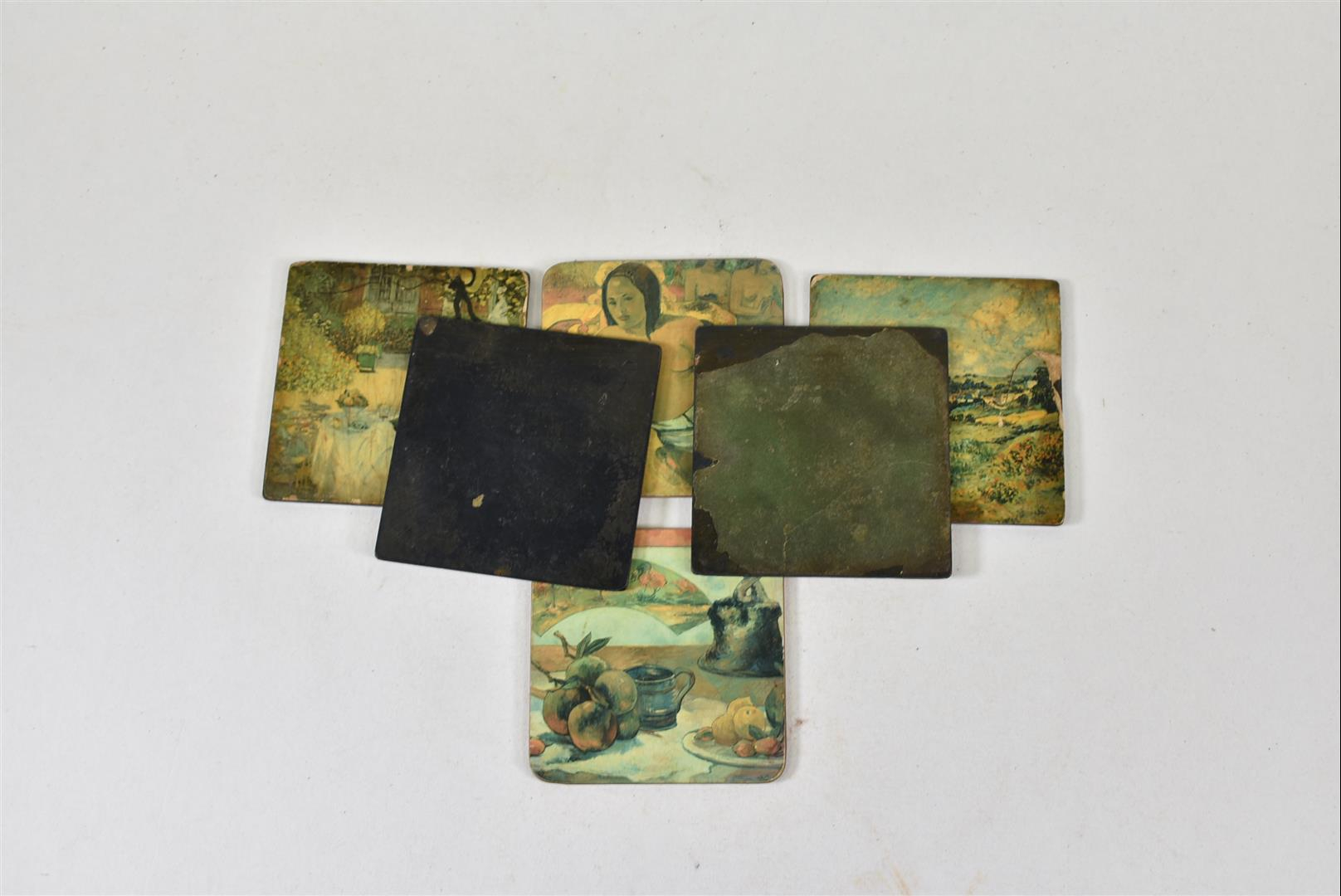 Voir photo 2 de 6 dessous de verre, motif "tableaux de grands peintres" 6 dessous de verre, motif "tableaux de grands peintres" État correct reconditionné photo 2