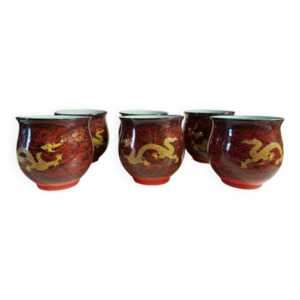 6 Tasses faience chinoise Bon état reconditionné disponible sur Selency