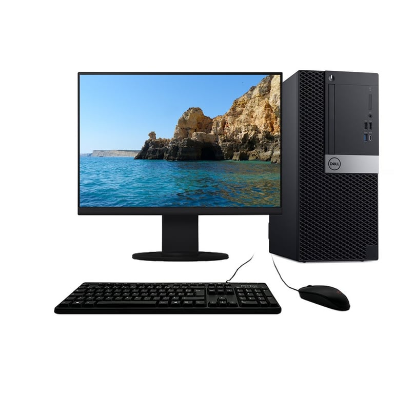 7060 MT i3-8100 3.60GHz 8Go/1To SSD Wifi W11 + Ecran 27 - Très bon état Très bon état Dell reconditionné disponible sur Pixmania