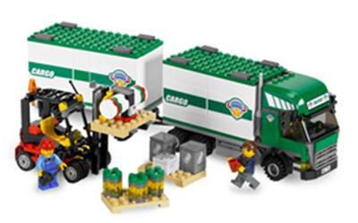 7733 Le camion et son chariot élévateur, Lego City État correct reconditionné disponible sur Fnac