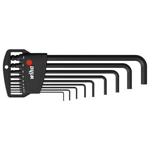 9 clés mâles longues coudées 6 pans à tête sphérique - 03992 WIHA Bon état reconditionné disponible sur Rakuten