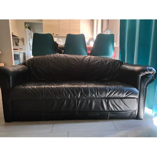 A Vendre Canapé En Cuir De Vachette Convertible 2 Places occasion reconditionné disponible sur Rakuten
