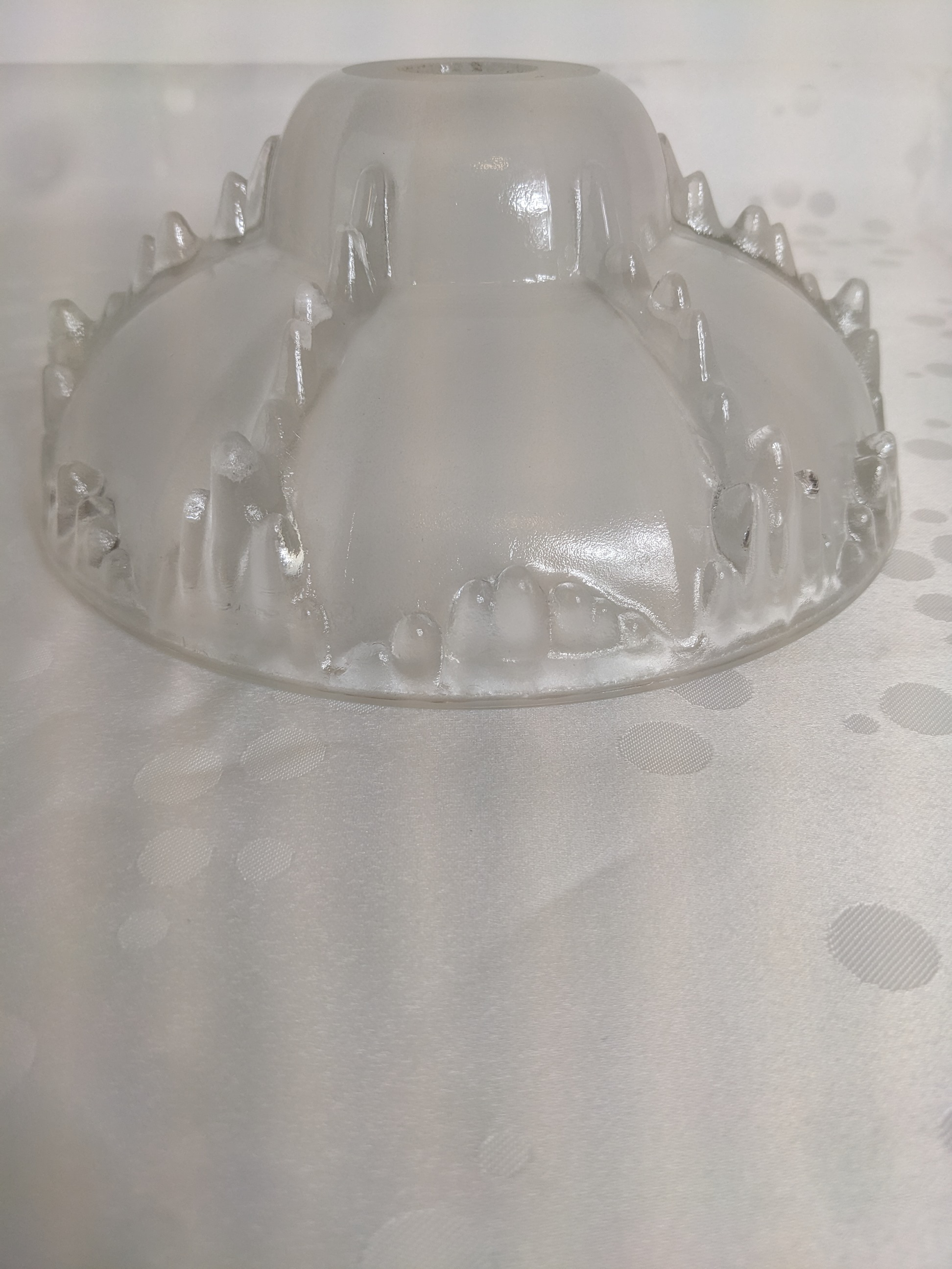 Voir photo 2 de Abat-jour en verre moulé - EZAN France Abat-jour en verre moulé - EZAN France Très bon état reconditionné photo 2