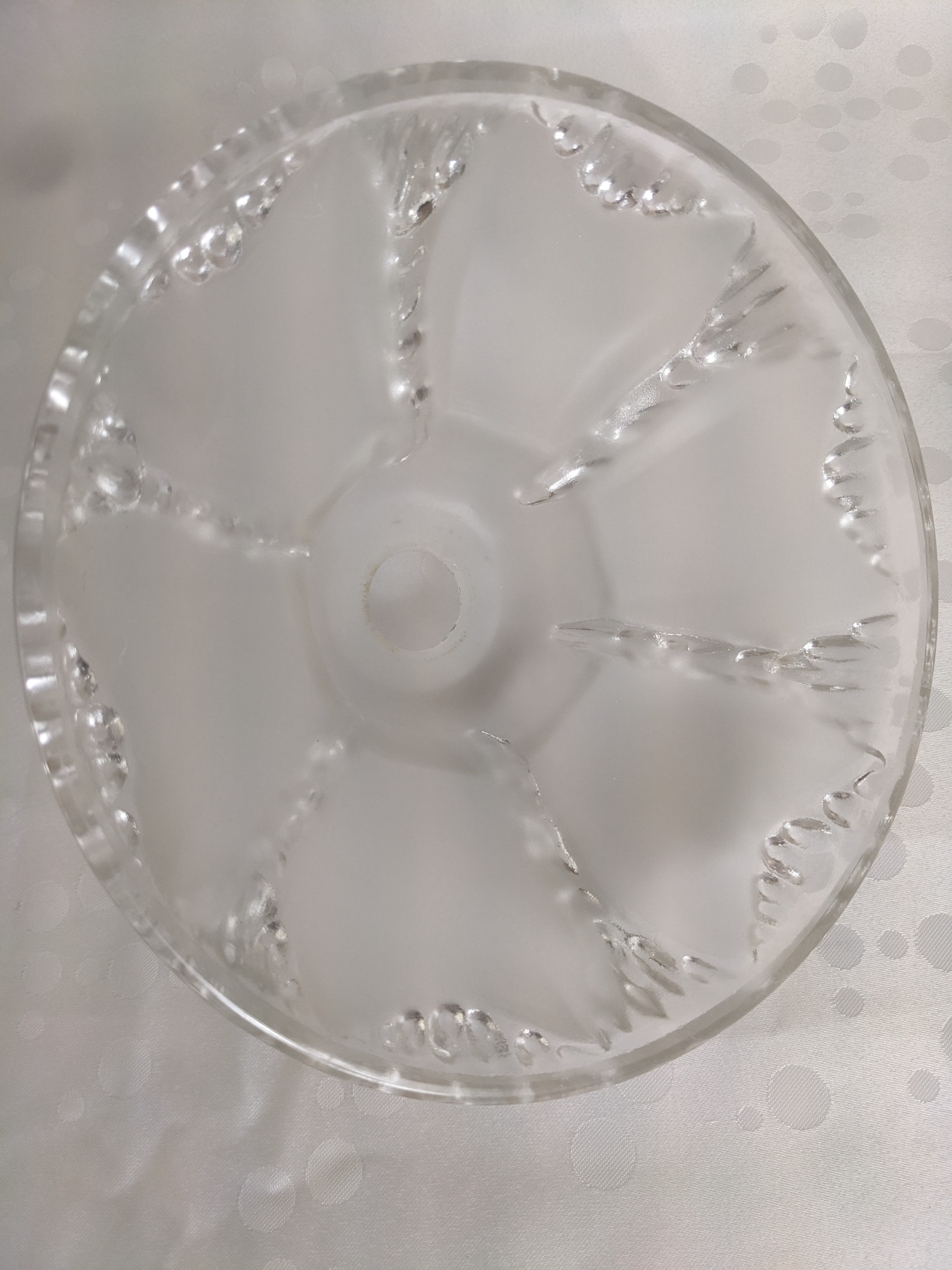 Voir photo 3 de Abat-jour en verre moulé - EZAN France Abat-jour en verre moulé - EZAN France Très bon état reconditionné photo 3