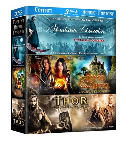 Abraham Lincoln, tueur de zombies - Hansel et Gretel - Thor et le marteau des dieux Coffret 3 Blu-Ray État correct reconditionné disponible sur Fnac