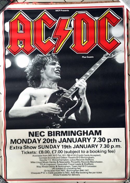 AC/DC - 100x150 cm - AFFICHE / POSTER État correct N/A reconditionné disponible sur Fnac | Dero