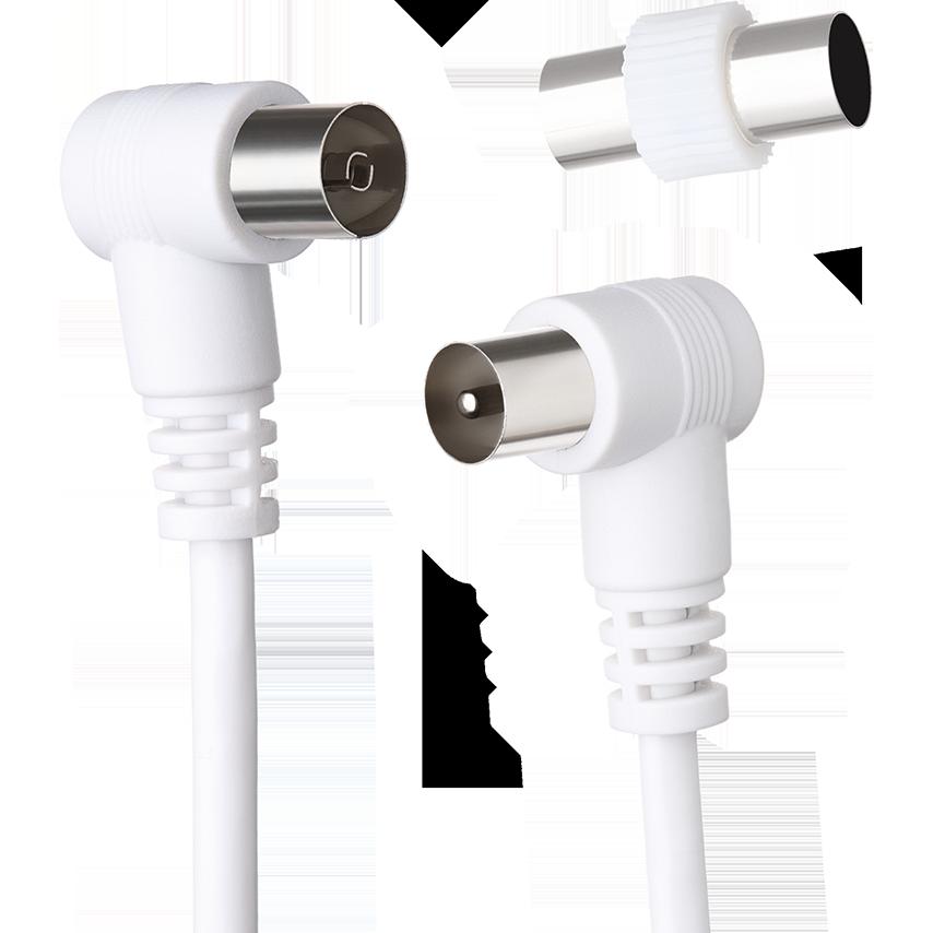 Accesoire TV Force Power Lite Cable TV Coaxial 9.52mm 5m male/female Reconditionné Force Power Lite reconditionné disponible sur Backmarket