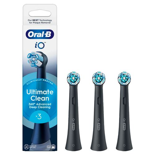 Accessoire dentaire Oral-B iO Ultimate Clean Noir X3 État correct Oral-B reconditionné disponible sur Fnac