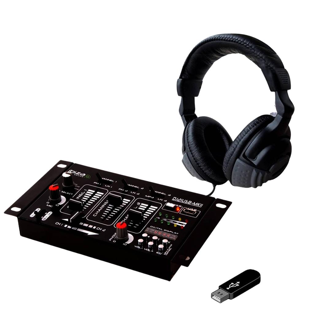 Accessoires audio Ibiza Sound Kit Table de Mixage DJ21 USB Bluetooth + Casque SONO DJ Reconditionné - 98,99 € Accessoires audio Ibiza Sound Kit Table de Mixage DJ21 USB Bluetooth + Casque SONO DJ Reconditionné Ibiza Sound reconditionné disponible sur Backmarket