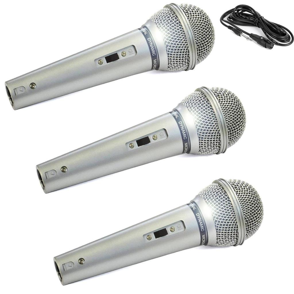 Accessoires audio Mr Entertainer 3 Microphones Chant KARAOKE Conférence, Musique Dynamique Unidirectionnel SIlver/ Câble XLR-XLR 3m Reconditionné - 39,90 € Accessoires audio Mr Entertainer 3 Microphones Chant KARAOKE Conférence, Musique Dynamique Unidirectionnel SIlver/ Câble XLR-XLR 3m Reconditionné N/A reconditionné disponible sur Backmarket | Dero
