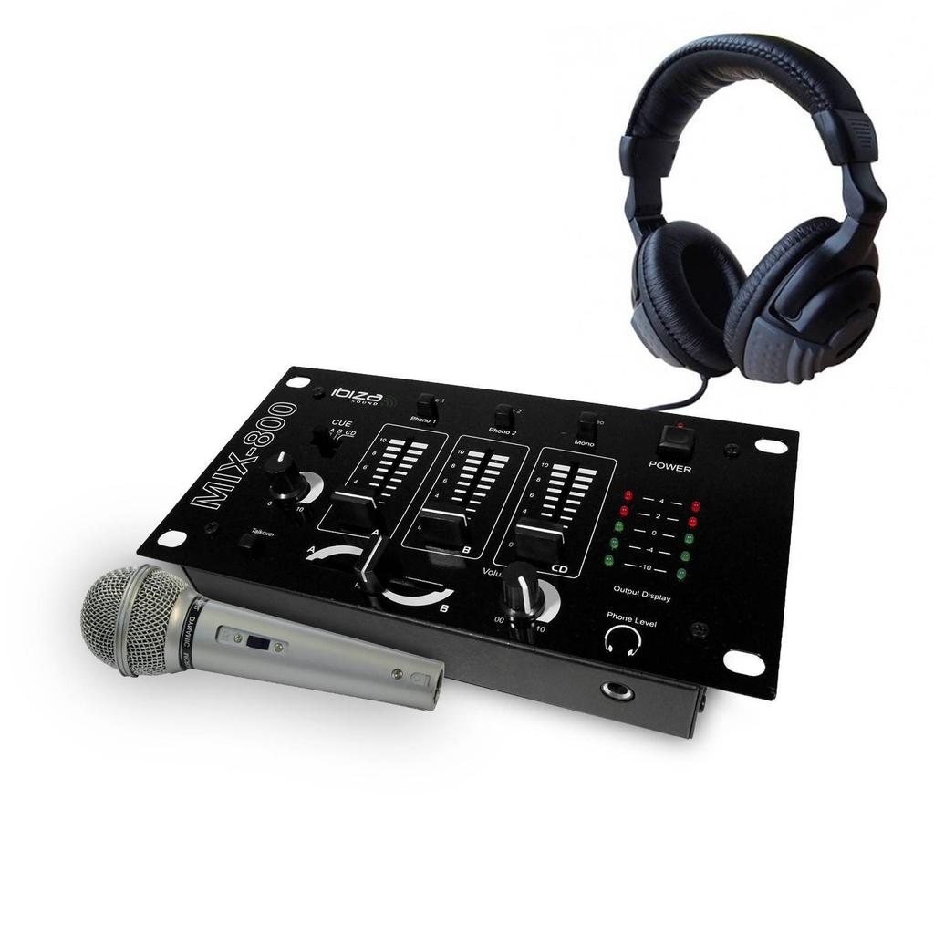 Accessoires audio Table de mixage Table de mixage - Ibiza sound MIX800 - 3 voies 5 entrées - casque DJ - micro silver Reconditionné - 89,99 € Accessoires audio Table de mixage Table de mixage - Ibiza sound MIX800 - 3 voies 5 entrées - casque DJ - micro silver Reconditionné Ibiza Sound reconditionné disponible sur Backmarket