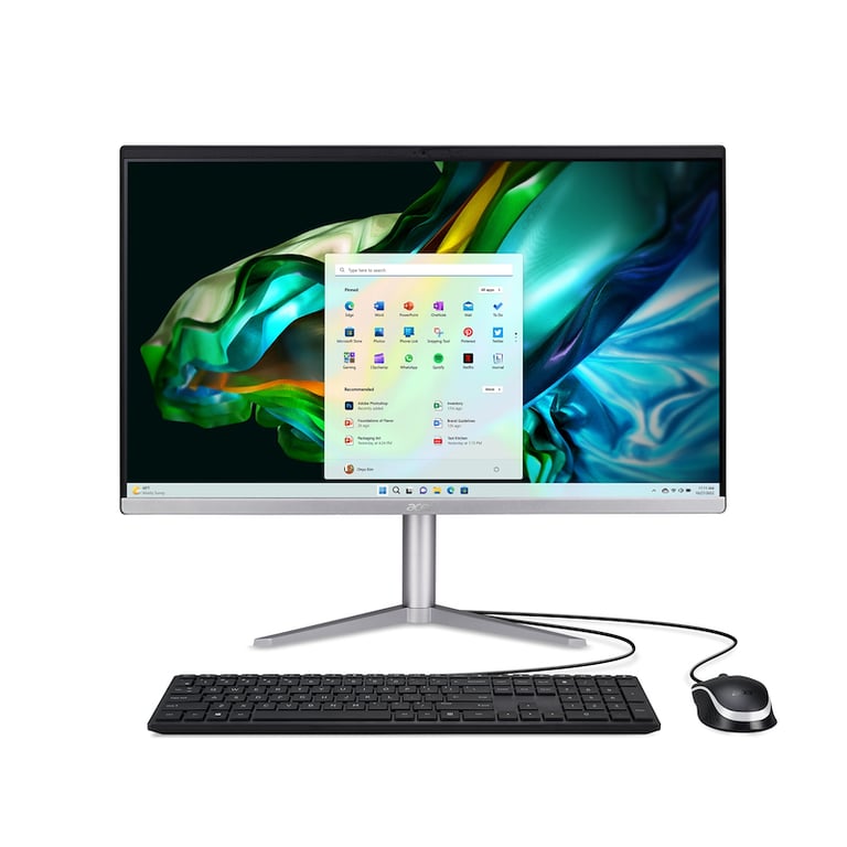 Acer Aspire C24-1300 AMD Ryzen™ 3 7320U 60,5 cm (23.8 ) 1920 x 1080 pixels PC All-in-One 8 Go 512 Go SSD Windows 11 Home Argent - Excellent état Parfait état Acer reconditionné disponible sur Pixmania