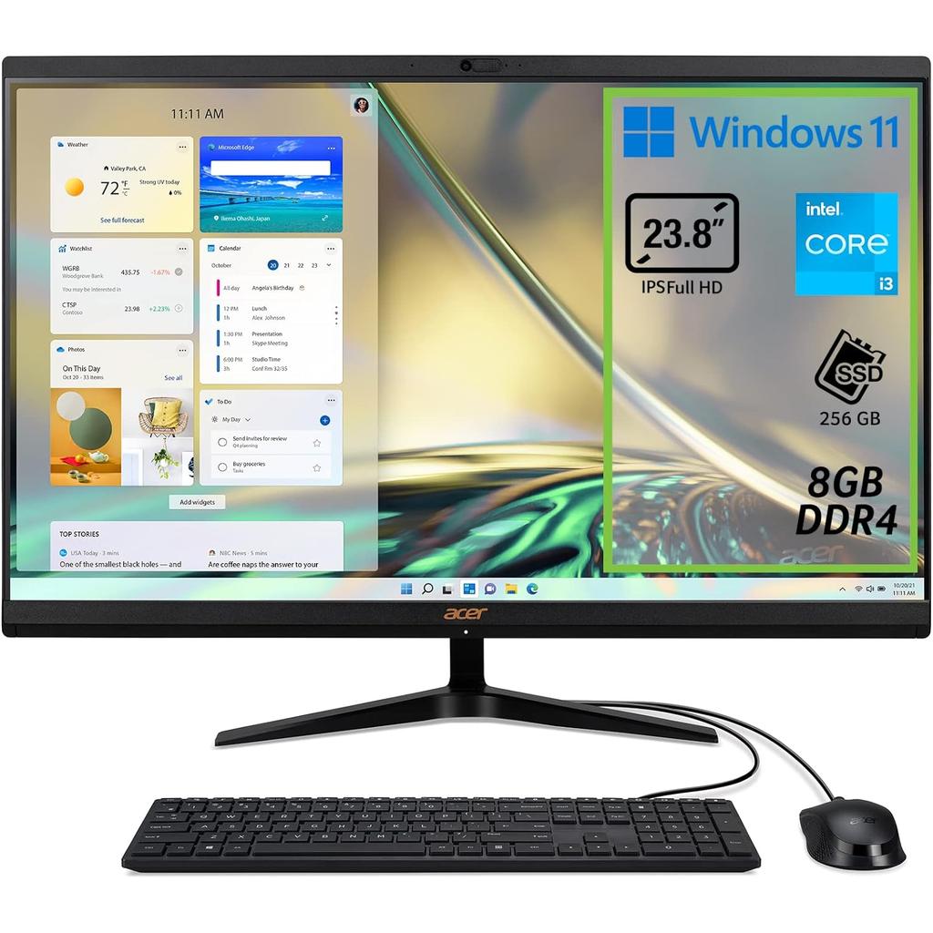 Acer Aspire C24-1700 24" Core i3 1.2 GHz - SSD 256 GB - 8GB QWERTY - Italien Reconditionné Acer reconditionné disponible sur Backmarket