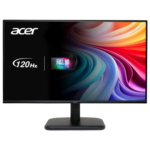 Acer EK251Q Gbi - EK1 Series - écran LED - 25"" (24.5"" visualisable) - 1920 x 1080 Full HD (1080p) @ 120 Hz - IPS - 250 cd/m² - 1500:1 - 1 ms - HDMI, VGA - noir État correct Acer reconditionné disponible sur Fnac