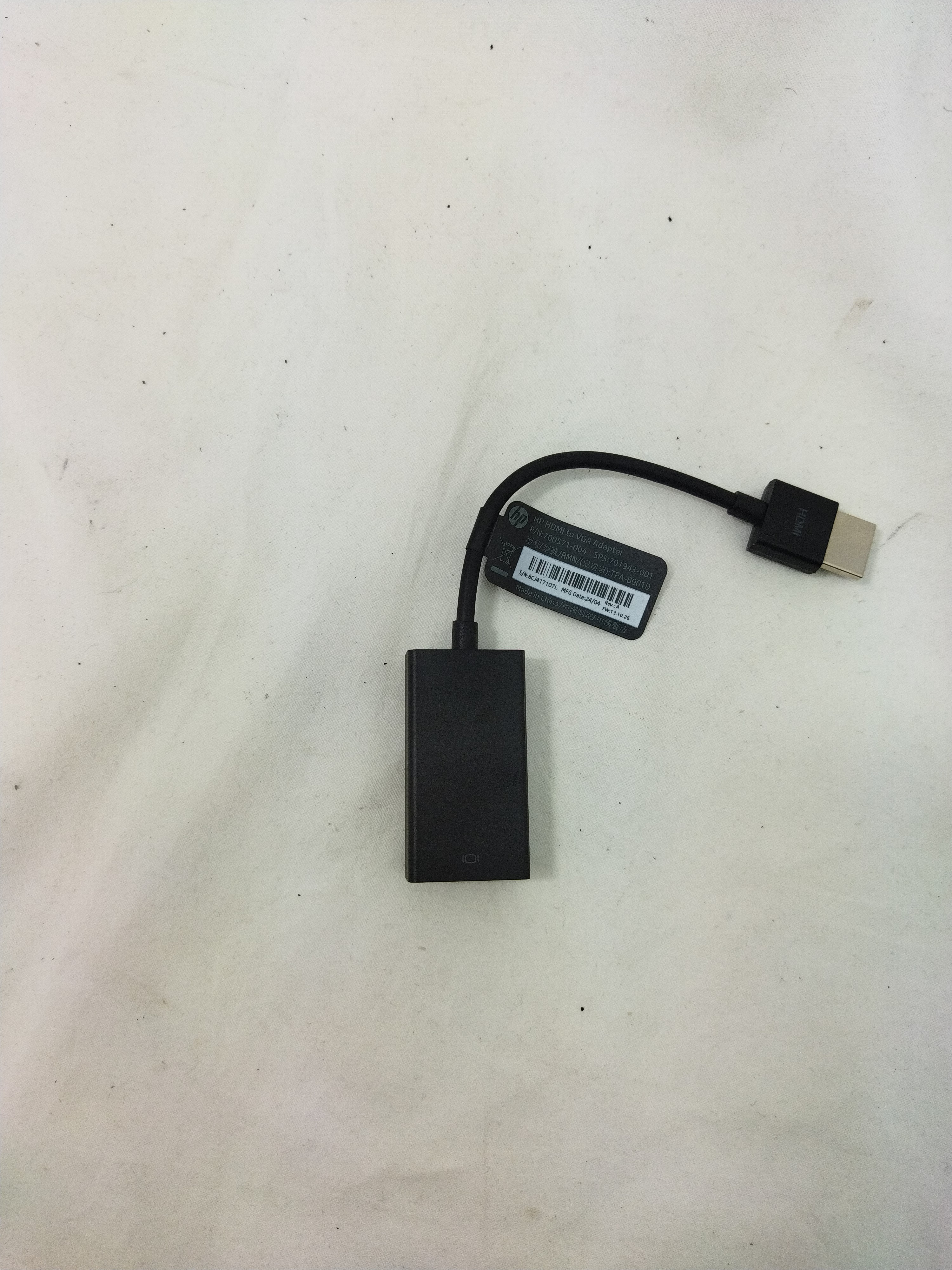 Voir photo 3 de Adaptateur HP HDMI vers VGA Adaptateur HP HDMI vers VGA reconditionné photo 3